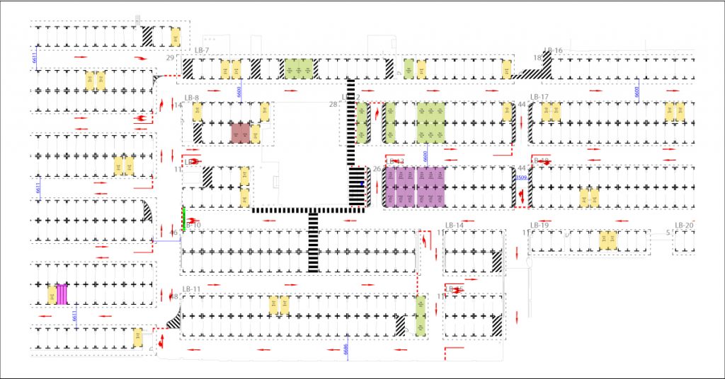 Car park linemarking plan