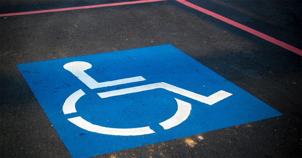 Disability parking space